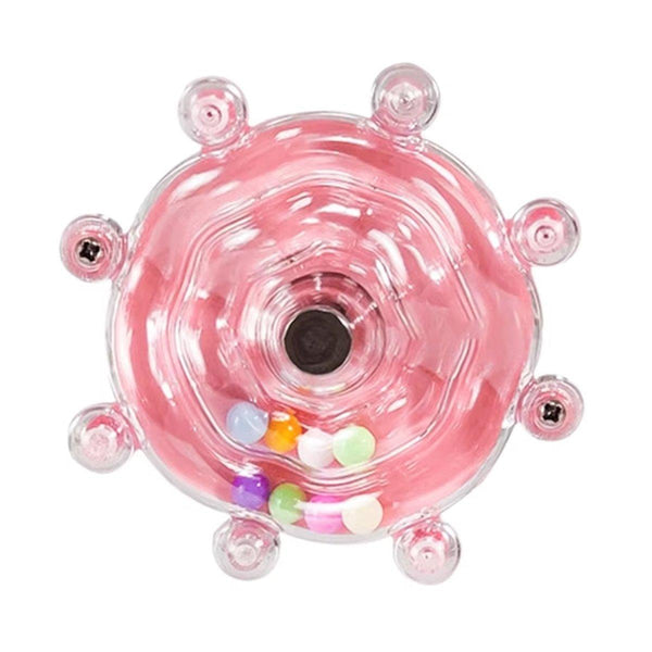 Interactive Parrot Spinning Wheel Stress Relief Toy For Small Birds Durable Blue Birds Toys