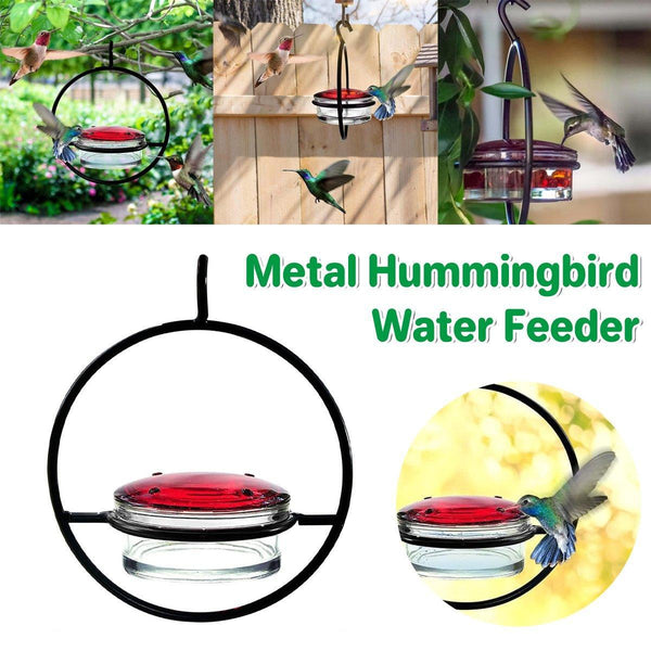 Metal Hummingbird Feeder Simple Design Durable Outdoor Garden Bird Water Feeders