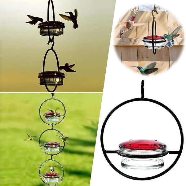 Metal Hummingbird Feeder Simple Design Durable Outdoor Garden Bird Water Feeders