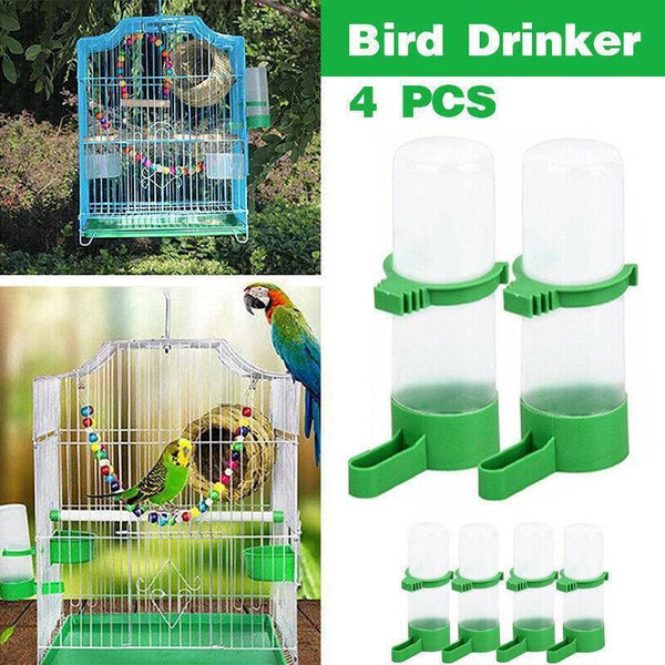 4Pcs/Set Drinker Food Feeder Water Clip For Cage Bird Parrot atiel Budgie Au Backyard Poultry Feeders