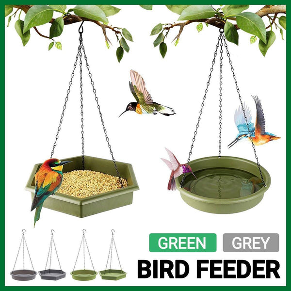 Outdoor Garden Hanging Bird Feeder Automatic Hummingbird Water Green Feeders