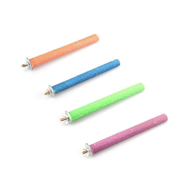 Colorful Pet Bird Cage Perches Stand Platform Chew Toy For Parrot Bites 15Cm Bird Cages