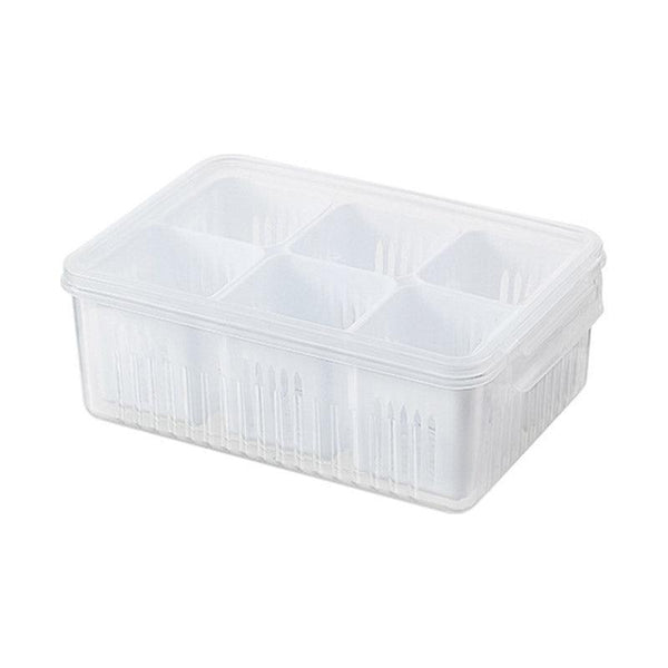 Convenient Crisper Box With Lid Storage Compartment Organizer For Vegetables Food Storage Containers