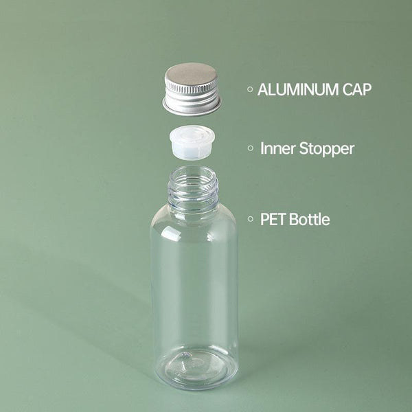 20Pcs Brown Transparent Cosmetic Bottles With Aluminum Lids For Packaging 100Ml Travel Bottles & Containers