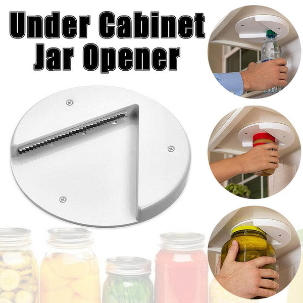 Under Cabinet Jar Opener Undermount Multipurpose Lid Gripper Bottle Opener Tools Can Openers