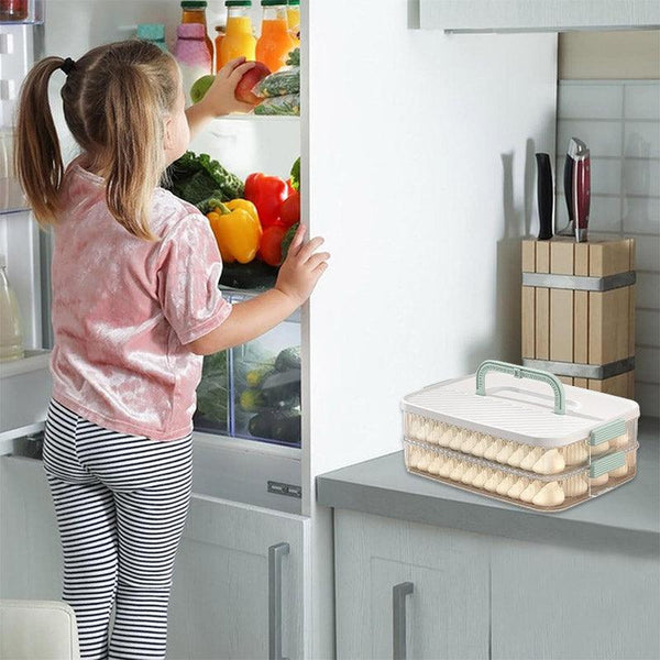 Multi Layer Dumpling Storage Box Refrigerator Freezer Organizer For Wonton Refrigerator & Freezer Parts