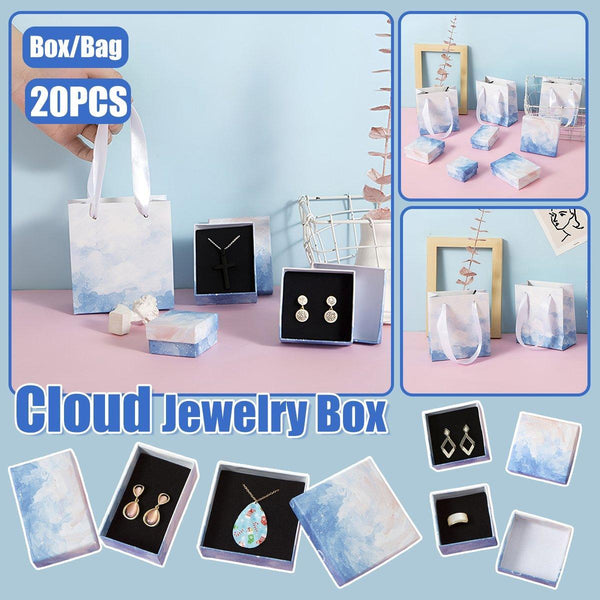 20Pcs Cloud Jewelry Box Earrings Necklace Ring Bracelet Displayorganizer 7*9*3Cmbox Jewellery Boxes