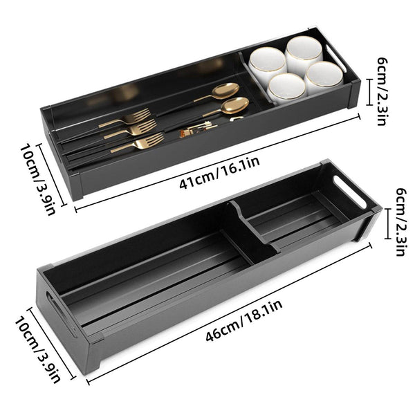 Kitchen Cabinet Drawer Cutlery Tray Utensil Organiser Insert Divider Storage 41X10cm Drawer Liners