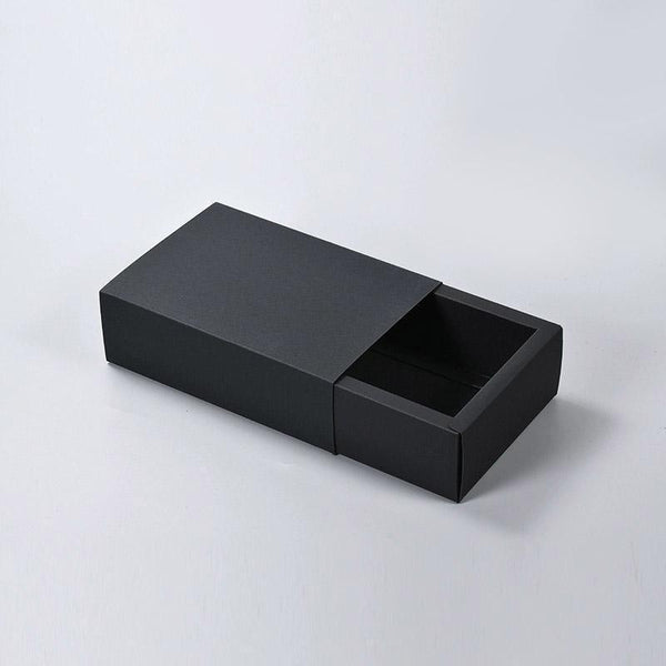 25X Black Kraft Paper Drawer Jewelry Package Necklace Bracelet Gift Box 20.5*15.5*4 25Pcs Jewellery Boxes