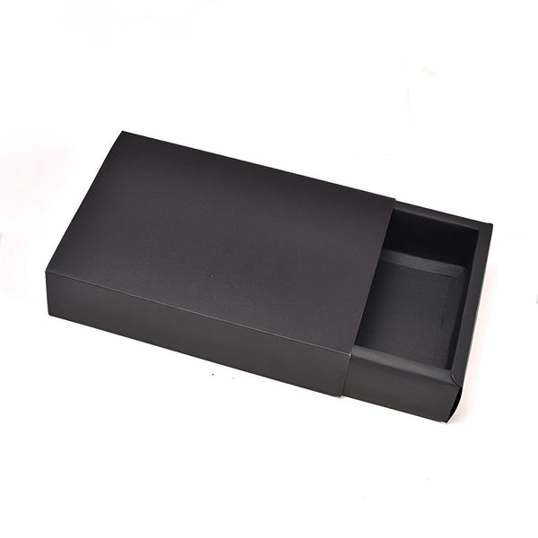 25X Black Kraft Paper Drawer Jewelry Package Necklace Bracelet Gift Box 20.5*15.5*4 25Pcs Jewellery Boxes