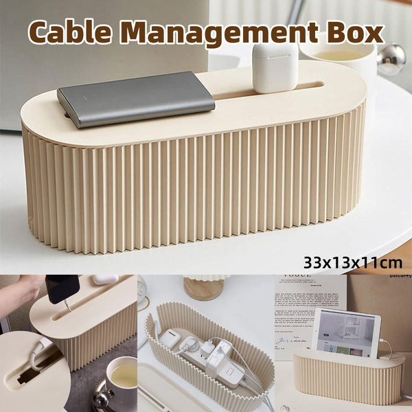 Large Cable Wire Cord Storage Box Case Management Socket Tidy Organizer Storage Boxes
