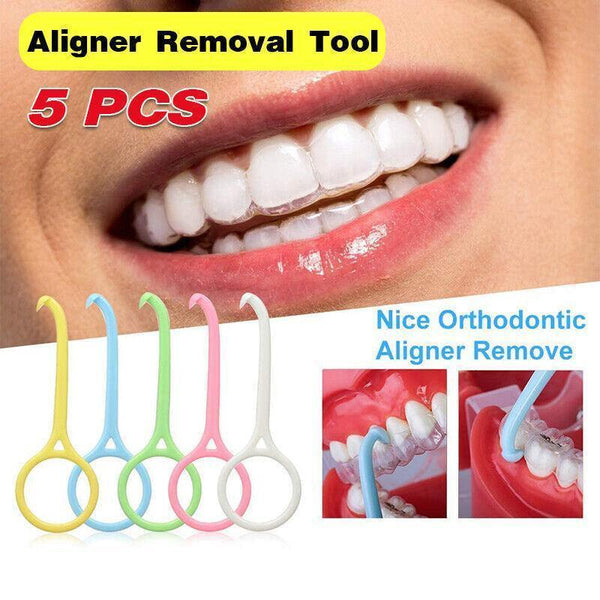 5Pcs Aligner Remover Tool Hook Kit For Invisible Braces And Retainer Handling Orthotics Braces & Sleeves