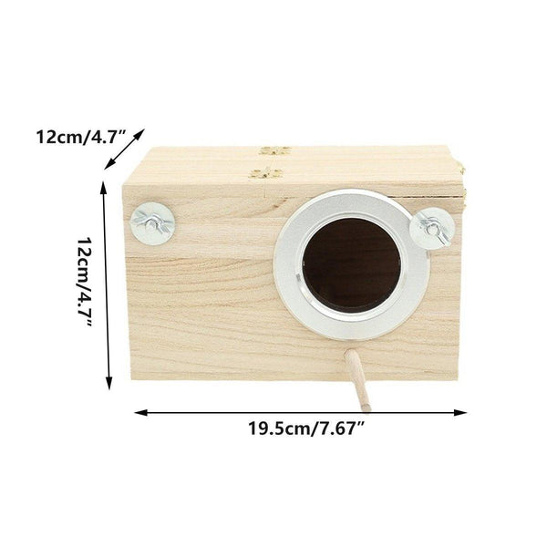 Natural Breeding Box Durable Parrot Hatching Nesting For Birds Bird Cages