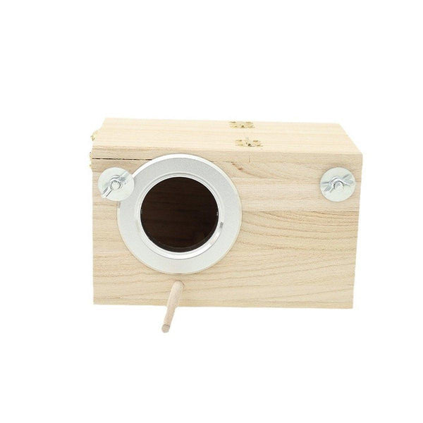 Nest Bird Breeding Box Parakeet Parrot atiel Cage Nesting House S M L Small 19.5 12 X 12Cm Bird Houses