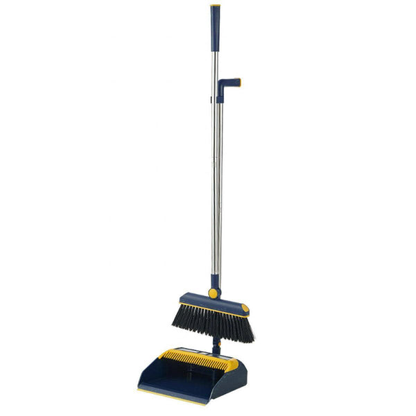 Folding Broom Dustpan Set Rotating Household Sweeping Hair Removal Cleaning Tool White Mops Brooms & Scrubbers