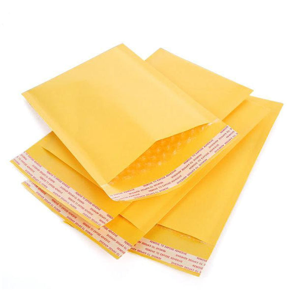 Poly Bubble Mailer Yellow Colour Multi Size Plastic Padded Bag 25Pcs 14X20cm Padded Envelopes