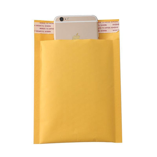 Poly Bubble Mailer Yellow Colour Multi Size Plastic Padded Bag 25Pcs 14X20cm Padded Envelopes