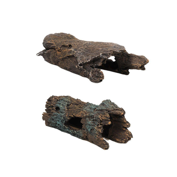 Tree Log Hide Ornament Trunk Tunnel Fish Reptile Tank Resin Aquarium Decoration Large Aquariums