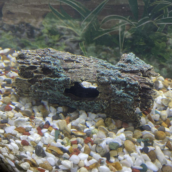 Tree Log Hide Ornament Trunk Tunnel Fish Reptile Tank Resin Aquarium Decoration Large Aquariums