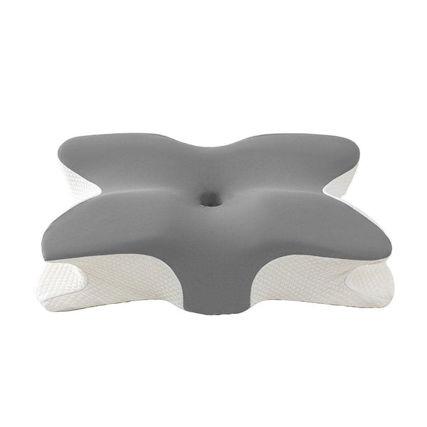 Memory Foam Butterfly Pillow Neck Support Slow Rebound Cervical Light Grey Pillows