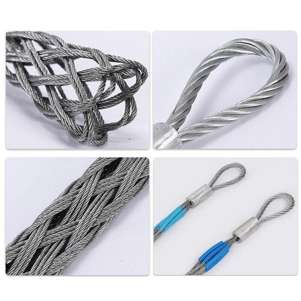 Stainless Steel Cable Pulling Sock Wire Grip Tool For Nbn Telstra Ducting 6 Sizes Blue(4 6Mm) Cable Ties & Organisers