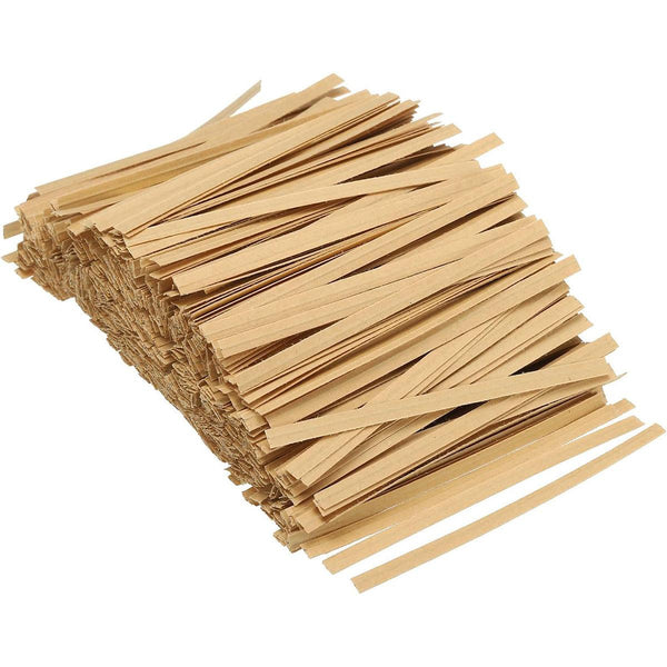 1000Pcs Paper Tie Tape Wire 8/10/15Cm For Baking Packing Bag Sealing Supplies White 8Cm Other Baking Accessories