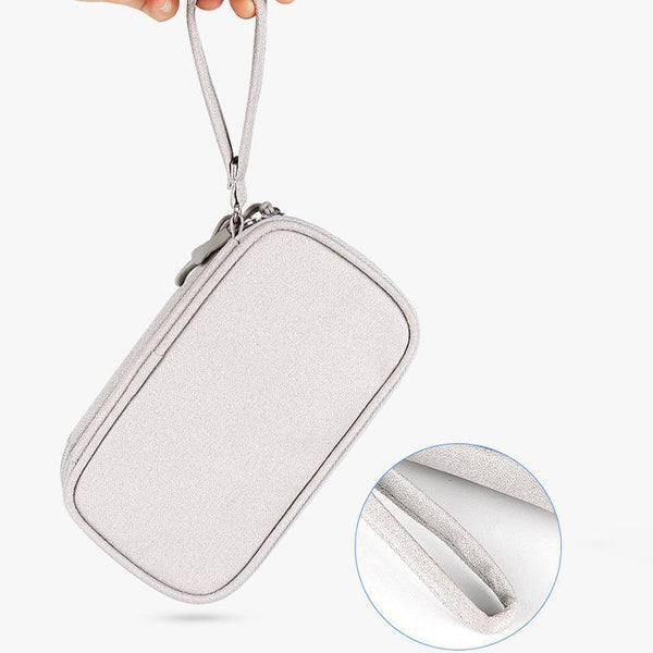 Electronic Accessories Cable Bag Organizer Travel Pouch Storage Cases Charger Grey Storage Bags