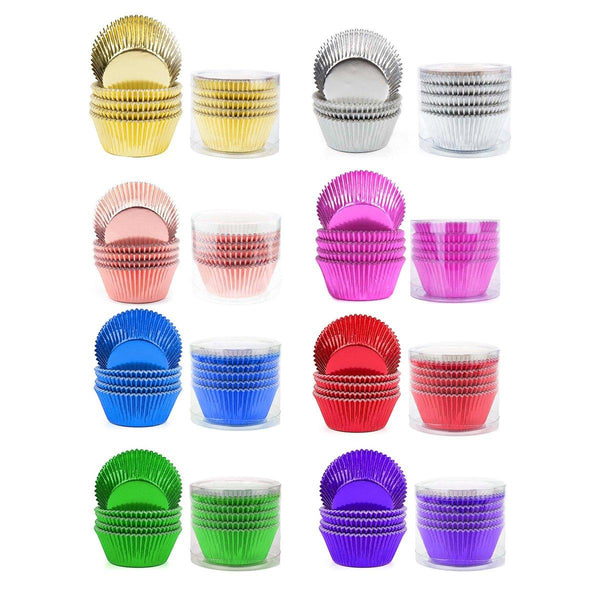 200 Pcs Colored Baking Paper Cupcake Trays Muffin Liners For Party Pink Baking Cups & Cases