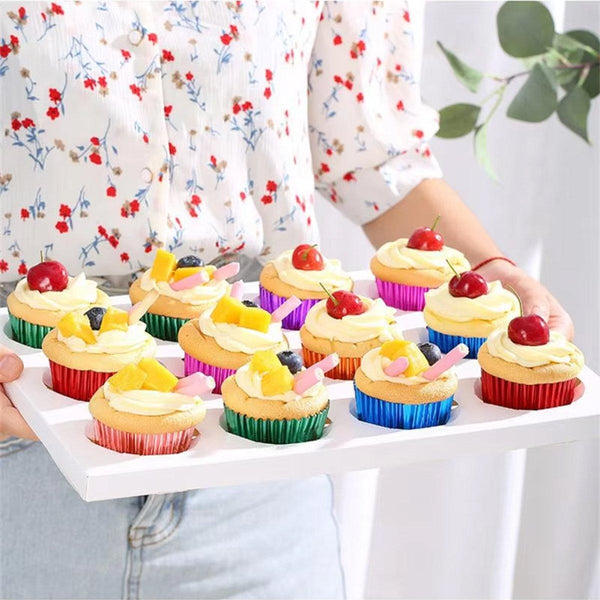 200 Pcs Colored Baking Paper Cupcake Trays Muffin Liners For Party Pink Baking Cups & Cases