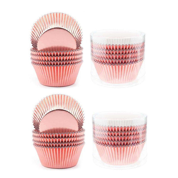 200 Pcs Colored Baking Paper Cupcake Trays Muffin Liners For Party Pink Baking Cups & Cases