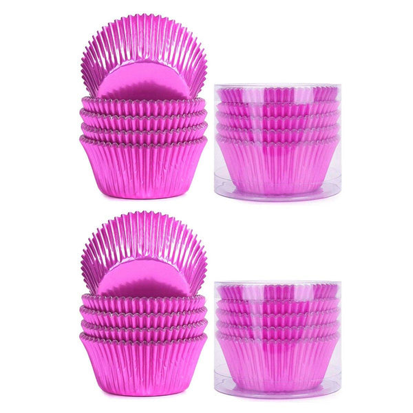 200 Pcs Colored Baking Paper Cupcake Trays Muffin Liners For Party Pink Baking Cups & Cases