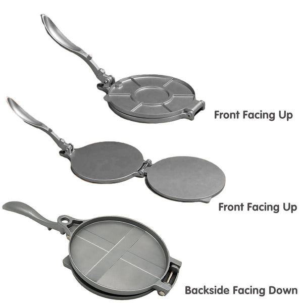 Premium Tortilla Press Flat Bread Maker Taco Roti Chapati Health Food Black 16Cm Other Kitchen Gadgets