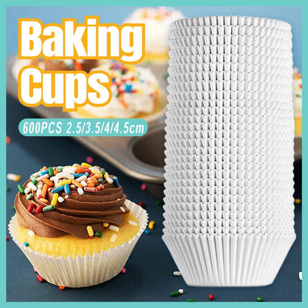 Patty Pans Muffin Cases Choc 600/Pk Cake Boards Cupcake Liners Boxes Baking Cups 600Pcs 2.5Cm Muffin Pans & Baking Moulds