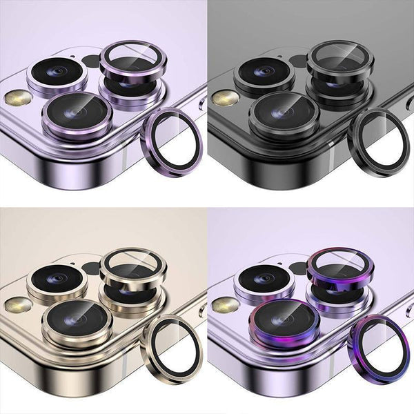 For Iphone 14/14 Plus Metal Camera Lens Glass Screen Protector Blue Camera Screen Protectors