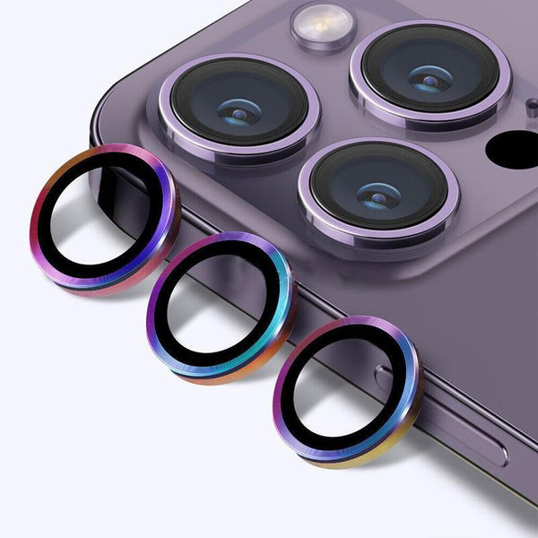 For Iphone 14/14 Plus Metal Camera Lens Glass Screen Protector Blue Camera Screen Protectors