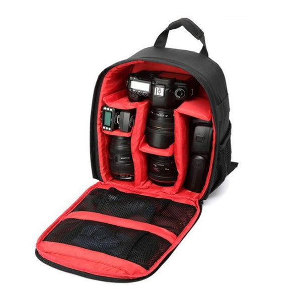 Waterproof Dslr Camera Backpack Multi Functional Rucksack For Canon Nikon Sony Red Camera Cases Bags & Covers