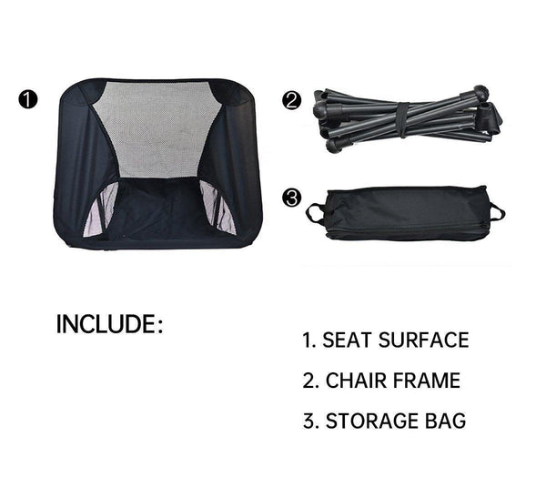 Outdoor Lightweight Folding Camping Chair High Back Fishing White Camping Chairs