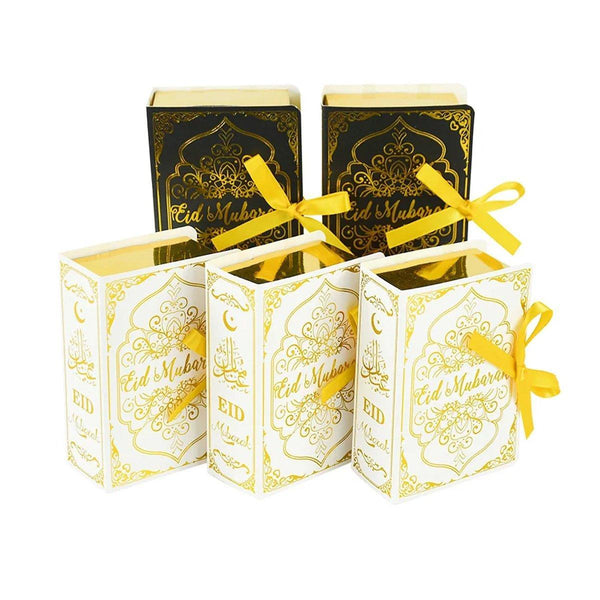 50Pcs Moon Stars Wedding Candy Box Gift Holiday Party Decorations Favour Black Favours & Party Bag Fillers