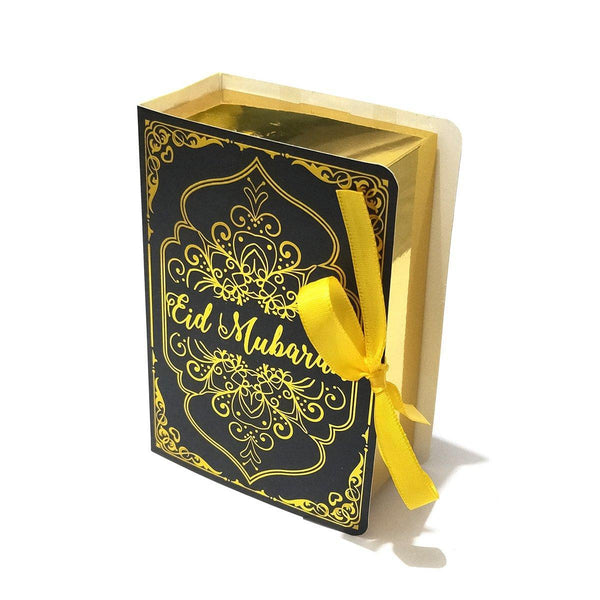 50Pcs Moon Stars Wedding Candy Box Gift Holiday Party Decorations Favour Black Favours & Party Bag Fillers