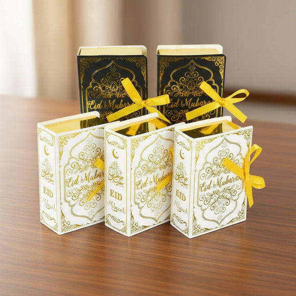 50Pcs Moon Stars Wedding Candy Box Gift Holiday Party Decorations Favour White Favours & Party Bag Fillers