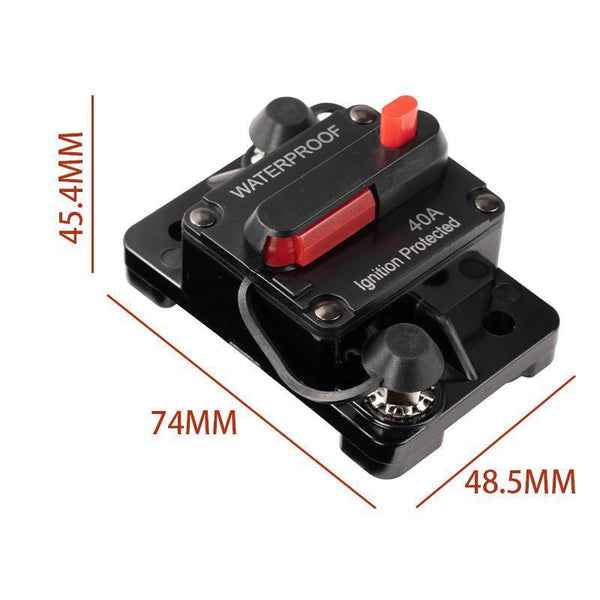 Waterproof Car Circuit Breaker Fuse Reset 60A 12V48v Dc Boat Ip67 Circuit Breakers