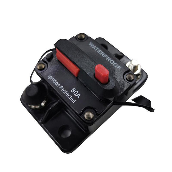 Waterproof Car Circuit Breaker Fuse Reset 80A 12V48v Dc Boat Ip67 Circuit Breakers