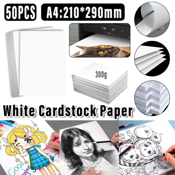 Premium A4 Card Stock 50Pcs All Wood White Cardstock Paper For Printing Art Paper Products