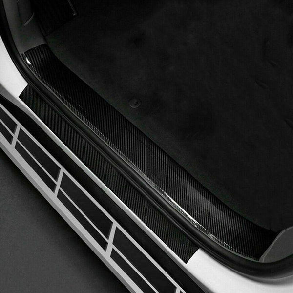 Cardoor Sill Protector Strip Carbon Fiber Bumper Sticker Rubber Trim Edge 5Cm*3M Decals & Stickers