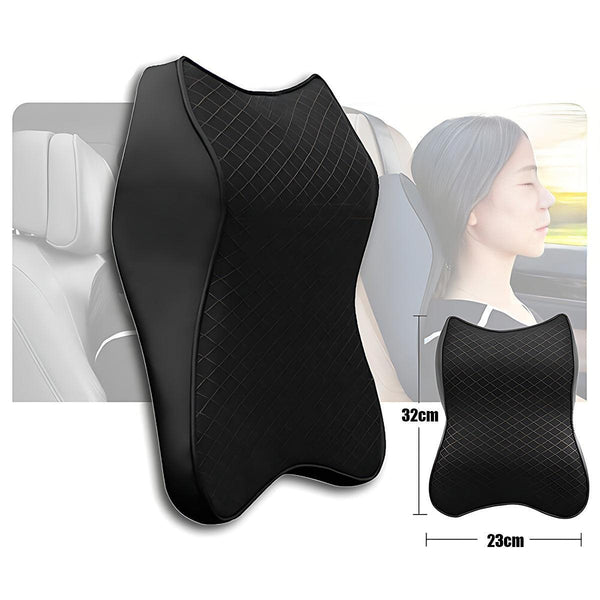 Memory Foam Vehicle Headrest Cushion For Neck And Lumbar Support Comfort Seat & Posture Cushions