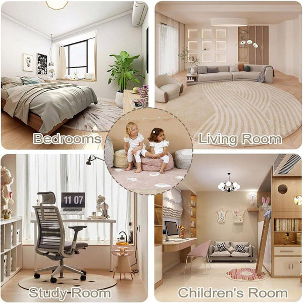 Shaped Cashmere Carpet Living Room Full Blanket Cloakroom Dressing Table Blue Rugs