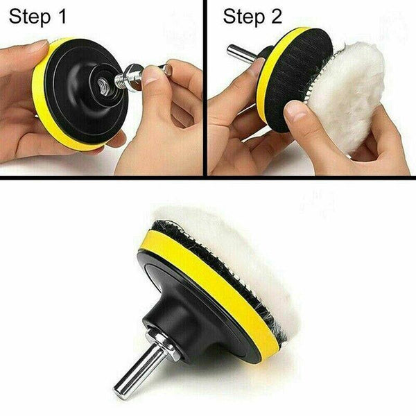 22Pcs 3" Buffing Waxing Polishing Sponge Pads Kit Set For Car Polisher Drill Au Car Cleaning Tools