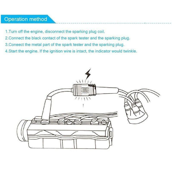 Spark Plug Tester In Line Ignition System Detector Coil Tools Engine Other Automotive Hand Tools
