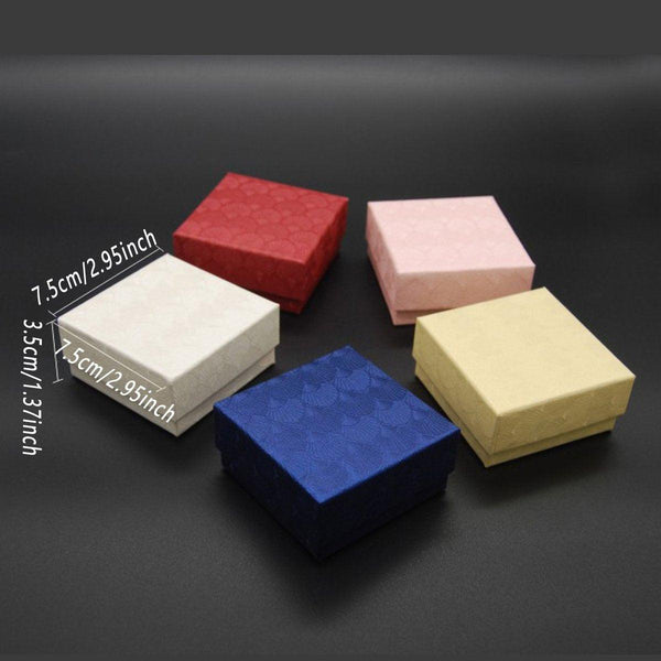 25X Jewelry Gift Boxes Shell Pattern 7.5Cm Small Giftbox Empty With Foam Pink Jewellery Boxes