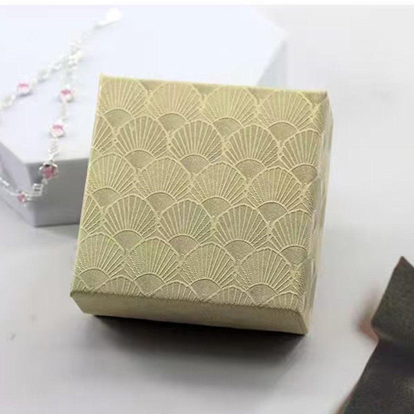 25X Jewelry Gift Boxes Shell Pattern 7.5Cm Small Giftbox Empty With Foam Pink Jewellery Boxes
